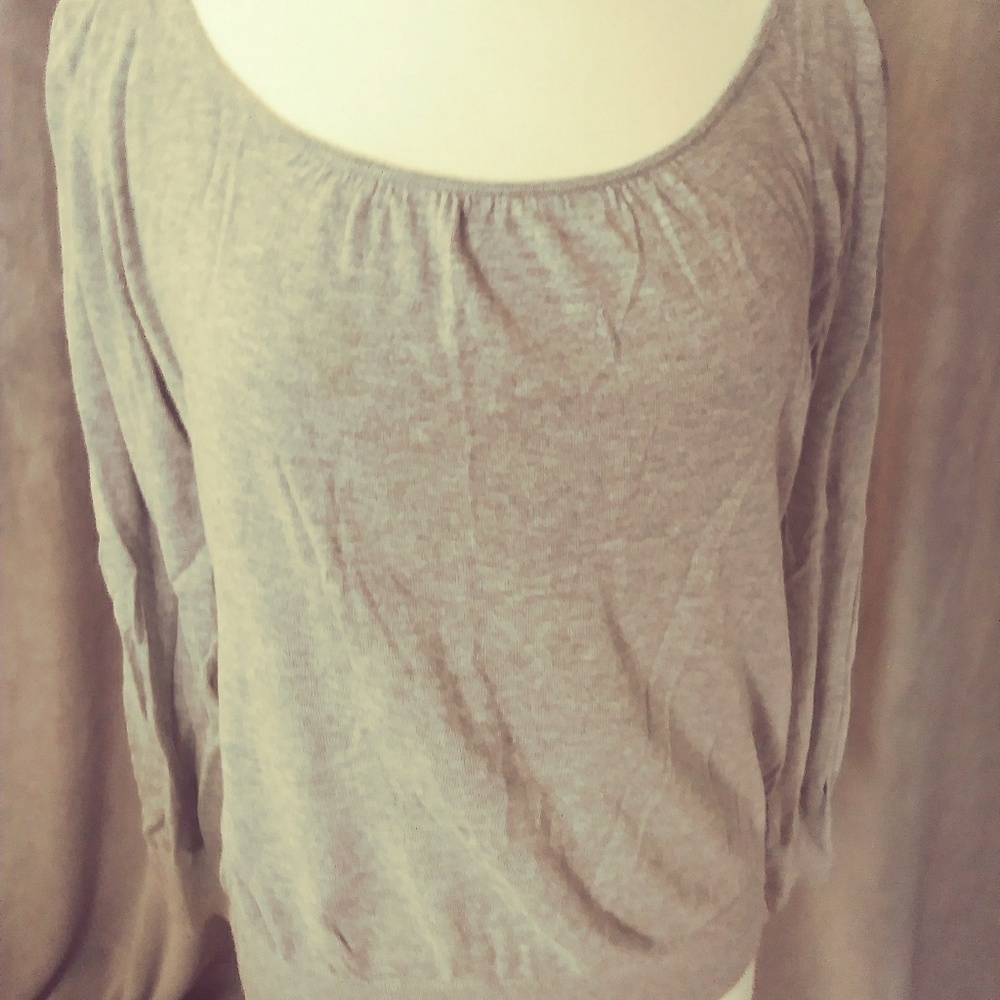 Banana Republic Gray Cotton Sweater